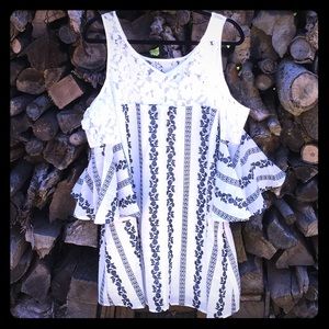 Trixxi Cold-Shoulder Summer Dress